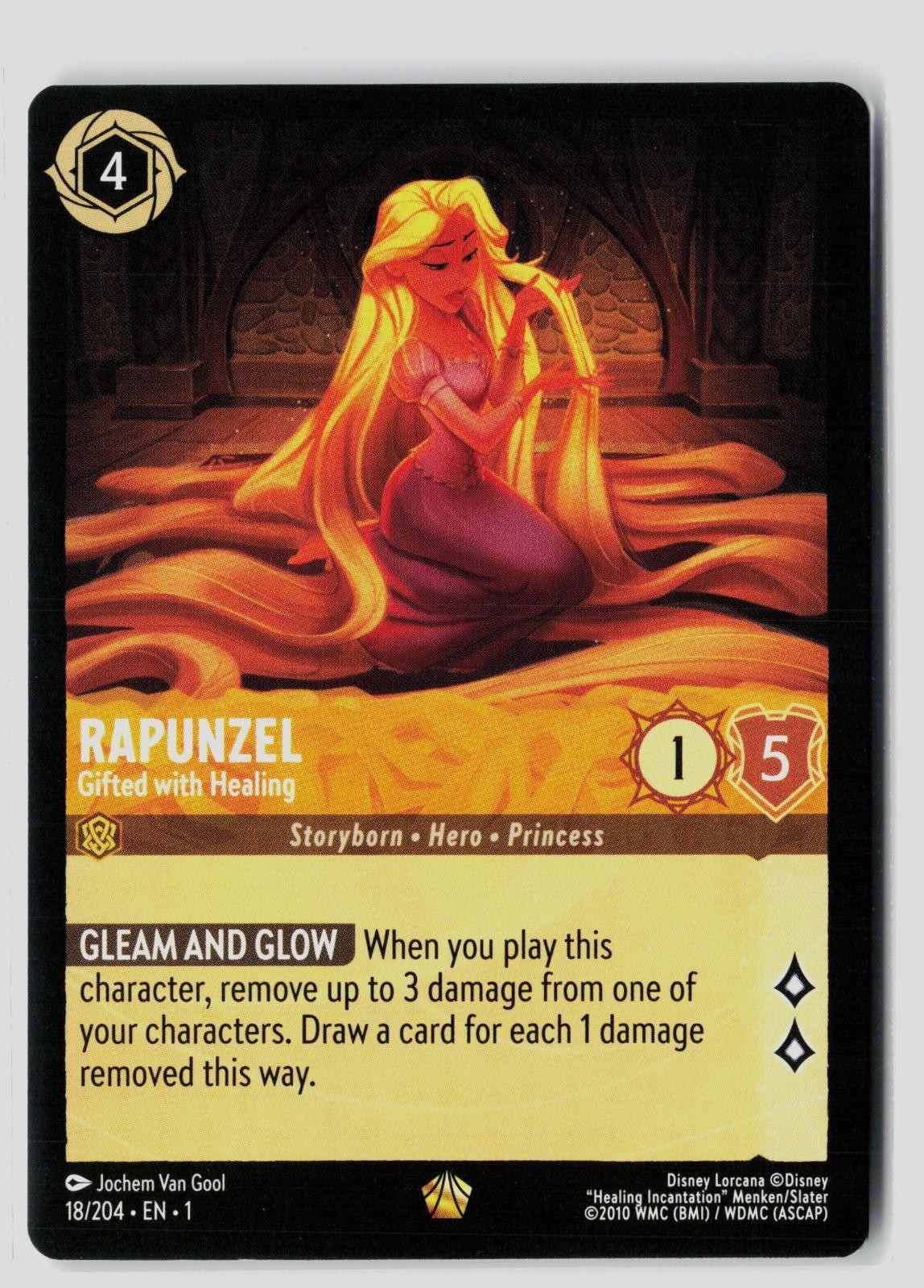 Rapunzel - Gifted with Healing 18/204 Legendary The First Chapter Lorcana NM