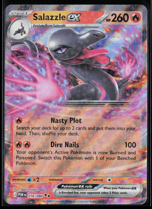 Salazzle ex 016/088 Double Rare Perfect Order Pokemon NM 5ban Graphics