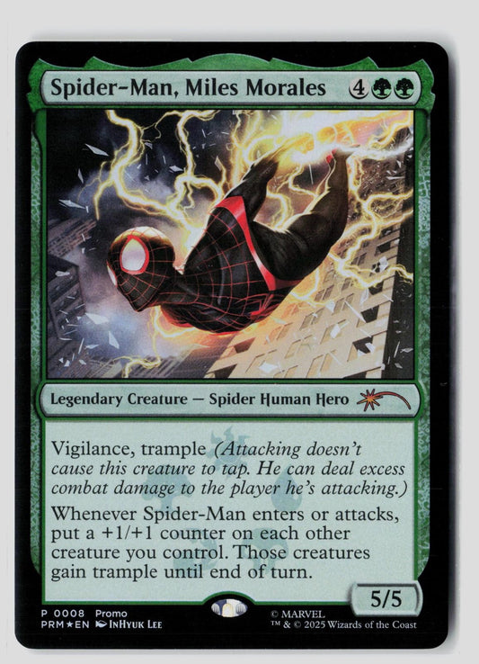 Spider-Man, Miles Morales 8 Promo Unique and Miscellaneous Promos Foil MTG NM