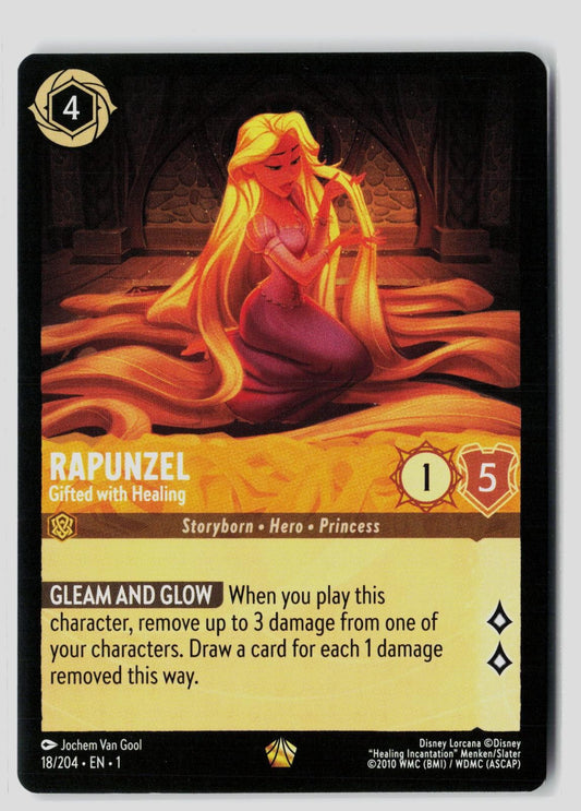Rapunzel - Gifted with Healing 18/204 Legendary The First Chapter Lorcana NM