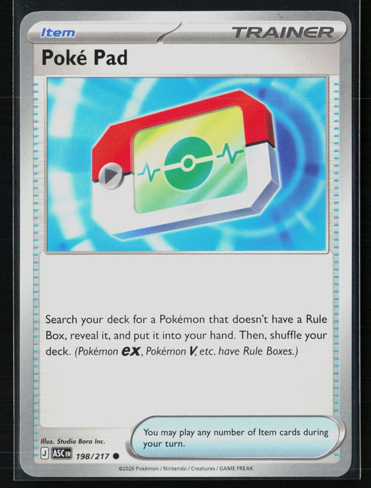 Poke Pad 198/217 Common Ascended Heroes Pokemon NM