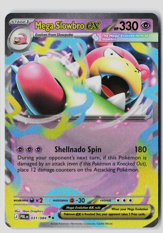 Mega Slowbro ex 031/084 Pitch Black Pokemon Holo NM