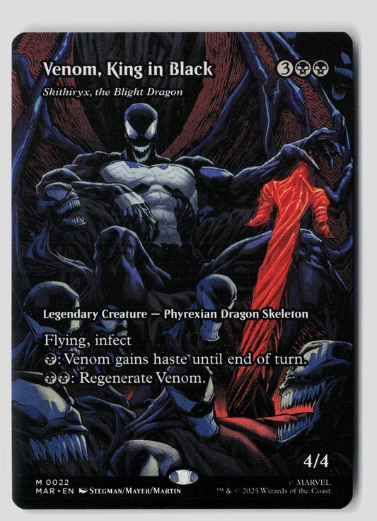 Venom, King in Black - Skithiryx, the Blight Dragon (Borderless) 22 Mythic NM