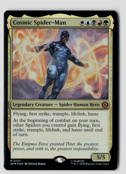 Cosmic Spider-Man 127 Mythic Prerelease Cards Foil MTG NM Zoltan Boros