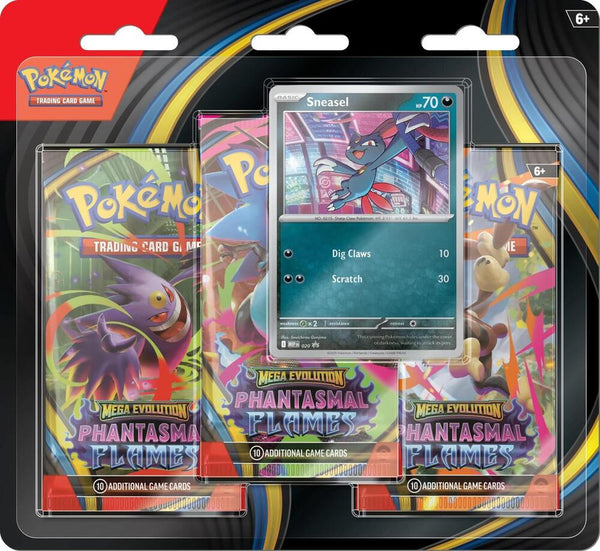 Pokémon TCG: Phantasmal Flames 3 Pack Blister [Sneasel]